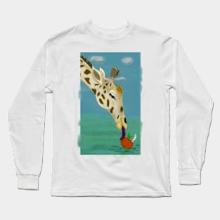 Giraffe and worm Long Sleeve T-Shirt